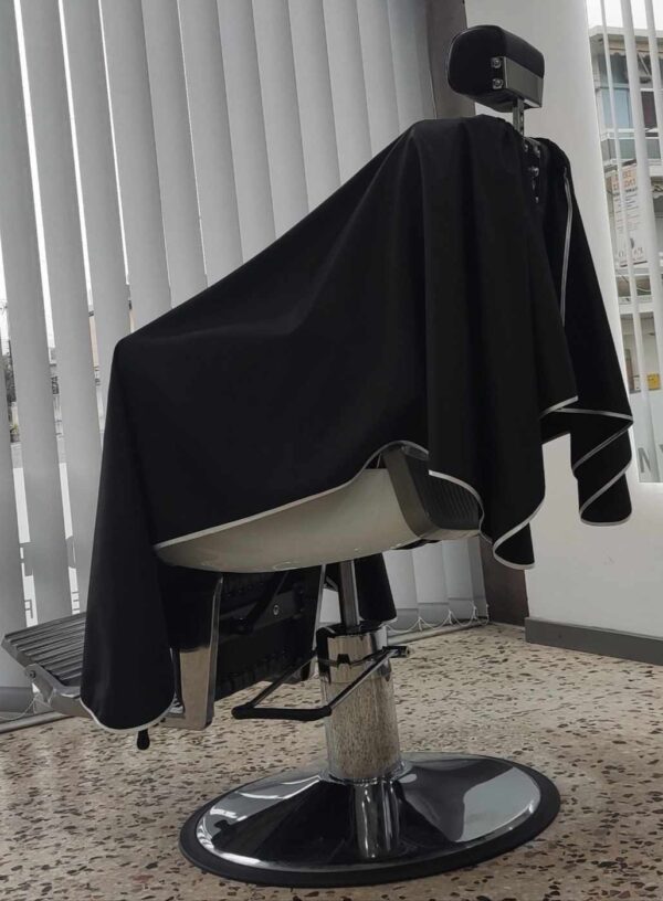 Black mat premium cape with white details - Image 6